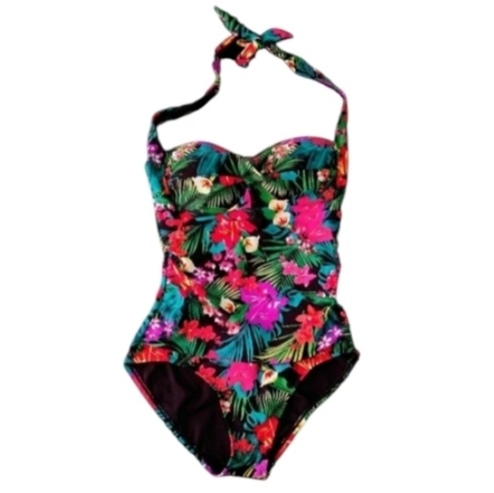 Catalina one Piece Halter Bathing suit Size 4/6